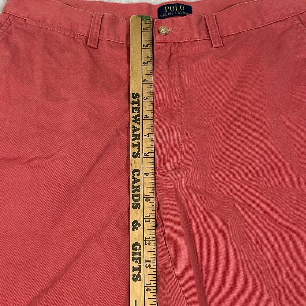 Polo Ralph Lauren Shorts Men 35 Reddish Pink Chino Golf Shorts - Picture 8 of 10